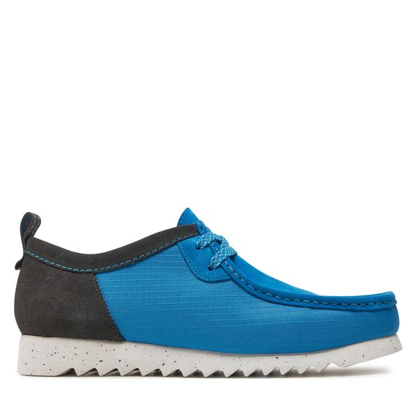 Clarks Nizki čevlji Clarks Wallabeeftrelo 26176229 Blue Combi