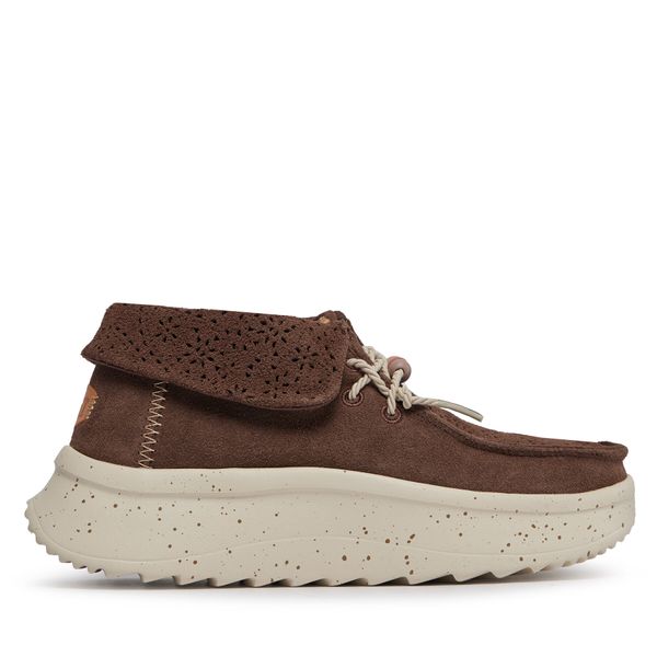 Hey Dude Nizki čevlji Hey Dude Wendy Peak Fold Boot Suede 40256-204 Rjava