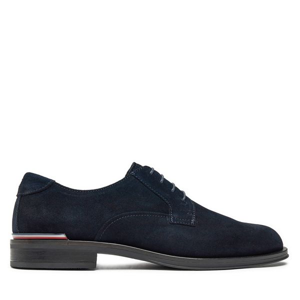 Tommy Hilfiger Nizki čevlji Tommy Hilfiger Core Rwb Hilfiger Suede Shoe FM0FM04868 Mornarsko modra