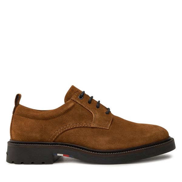 Tommy Hilfiger Nizki čevlji Tommy Hilfiger Light Hilfiger Lwt Suede Shoe FM0FM05088 Rjava