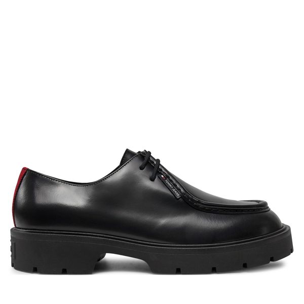 Tommy Jeans Nizki čevlji Tommy Jeans Tjm Smart Derby Shoe EM0EM01418 Črna