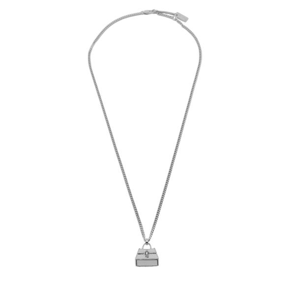 Marc Jacobs Ogrlica Marc Jacobs The St. Marc Cuban-Link Chain Necklace 2F3JNC001J37 Srebrna