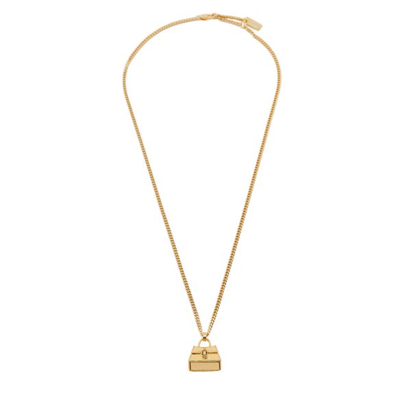 Marc Jacobs Ogrlica Marc Jacobs The St. Marc Cuban-Link Chain Necklace 2F3JNC001J37 Zlata