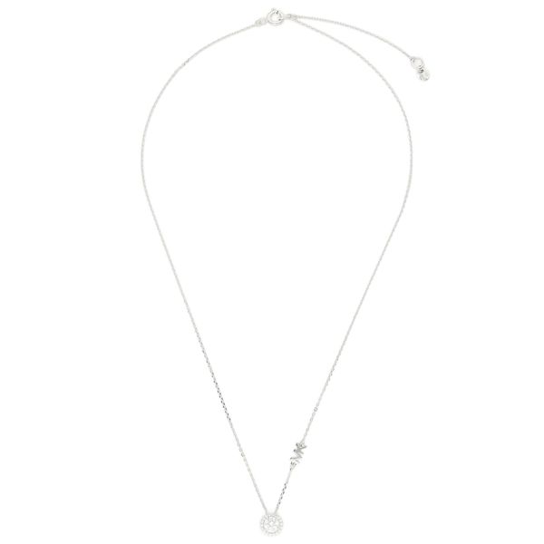 Michael Kors Ogrlica Michael Kors Pave Halo Necklace MKC1208AN040 Srebrna