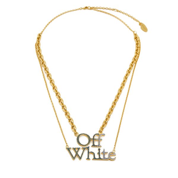 Off-White Ogrlica Off-White OWOB097S23MET0028445 Zlata