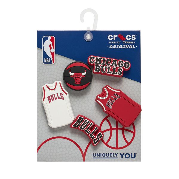 Crocs Okrasek za obutev Crocs Jibbitz Nba Chicago Bulls 5pck 10011280 Pisana