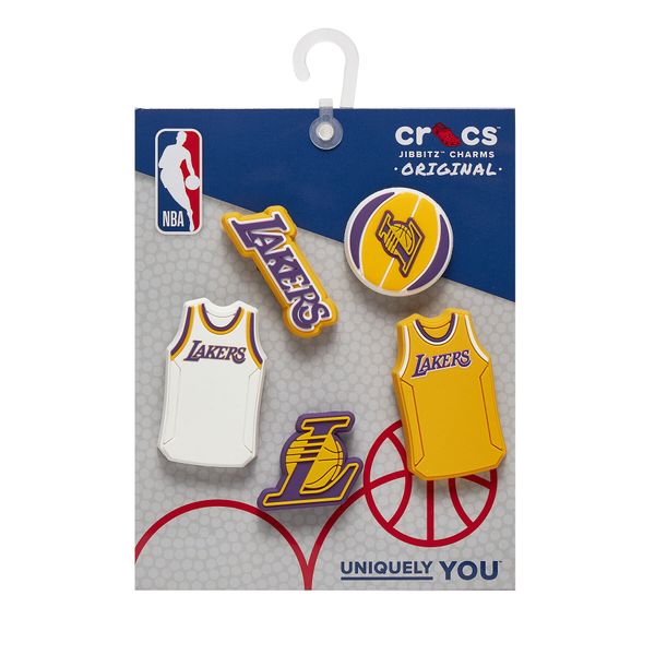 Crocs Okrasek za obutev Crocs Jibbitz Nba Los Angeles Lakers 5pck 10011275 Pisana