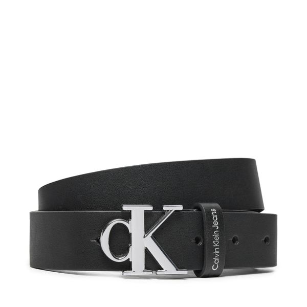 Calvin Klein Jeans Otroški pas Calvin Klein Jeans Buckle Faux IU0IU00637 Črna