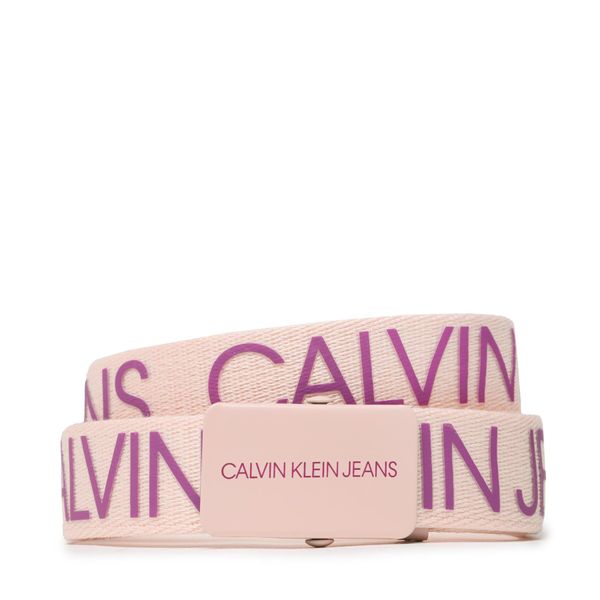 Calvin Klein Jeans Otroški pas Calvin Klein Jeans Canvas Logo Belt IU0IU00125 TCE