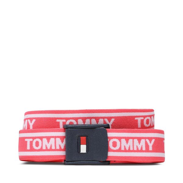 Tommy Jeans Otroški pas Tommy Jeans Webbing Belt AU0AU01627 Roza