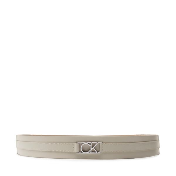 Calvin Klein Pasni pas Calvin Klein Re-Lock 4Cm Belt K60K610500 Bež