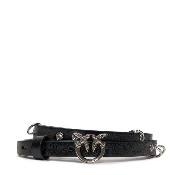 PINKO Pasni pas Pinko Love Berry H1 Belt 20241 PLT01 102148 A1UI Črna