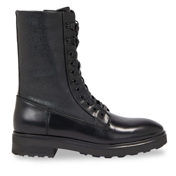 Calvin Klein Pohodni čevlji Calvin Klein Cleat Combat Boot - Epi Mono Mix HW0HW01713 Ck Black BEH