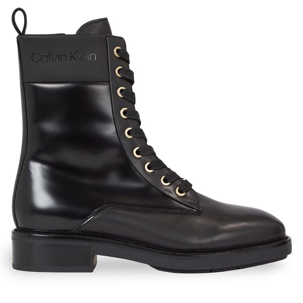 Calvin Klein Pohodni čevlji Calvin Klein Rubber Sole Combat Boot Lg Wl HW0HW01715 Ck Black BEH