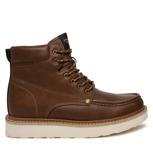 Jack&Jones Pohodni čevlji Jack&Jones Jfwarchway Pu Moc Boot Lace-Up Boots 12257971 Rjava