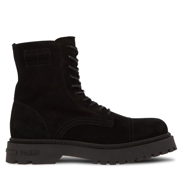 Tommy Jeans Pohodni čevlji Tommy Jeans Tjm Casual Boot Suede EM0EM01336 Black BDS
