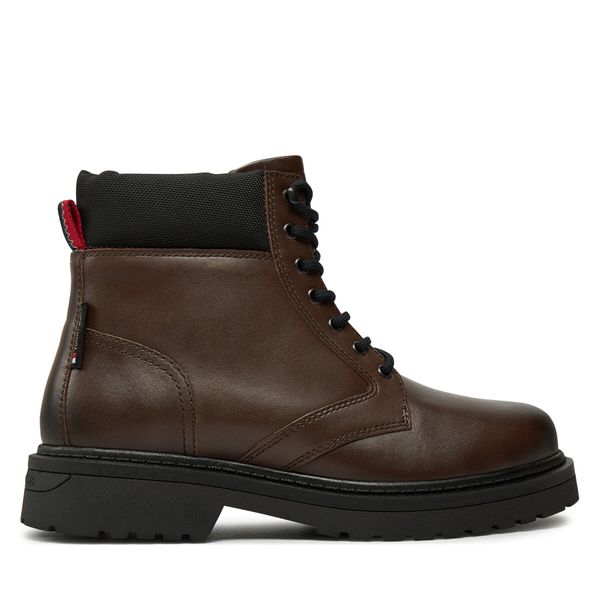 Tommy Jeans Pohodni čevlji Tommy Jeans Tjm Lace Up Boot EM0EM01446 Rjava