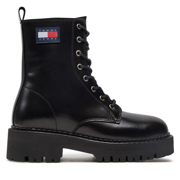 Tommy Jeans Pohodni čevlji Tommy Jeans Urban Tommy Jeans Lace Up Boot EN0EN01995 Črna