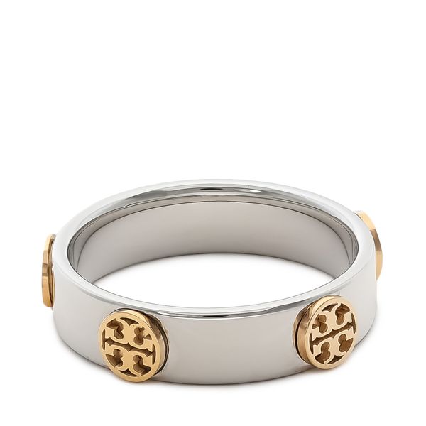 Tory Burch Prstan Tory Burch Miller Stud Ring 76882 Srebrna