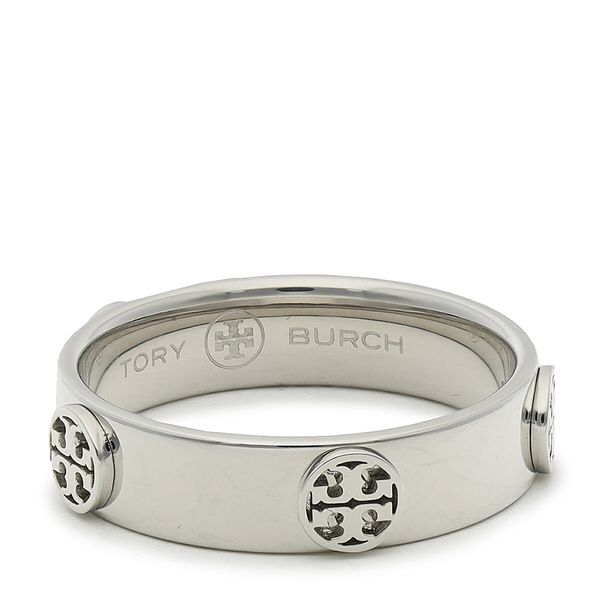 Tory Burch Prstan Tory Burch Miller Stud Ring 76882 Srebrna