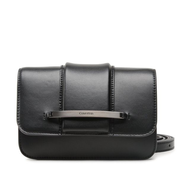 Calvin Klein Ročna torba Calvin Klein Bar Hardware Crossbody K60K610732 Črna