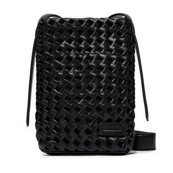 Calvin Klein Ročna torba Calvin Klein Ck Braided Mini Bag K60K612172 Črna