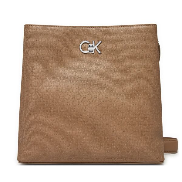 Calvin Klein Ročna torba Calvin Klein Ck Convertible Bucket Bag_Mono K60K613137 Rjava