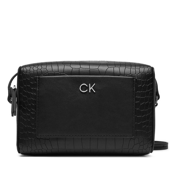 Calvin Klein Ročna torba Calvin Klein Ck Daily Camera Bag_Croco K60K612140 Črna
