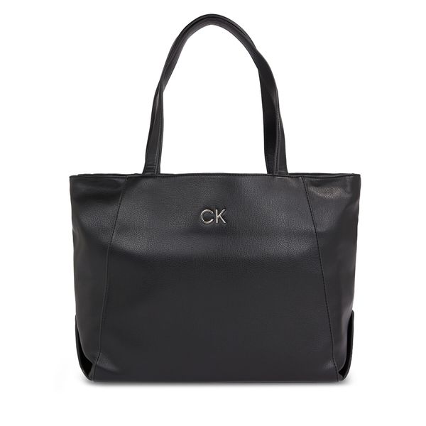 Calvin Klein Ročna torba Calvin Klein Ck Daily Shopper Medium Pebble K60K611766 Črna