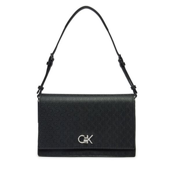 Calvin Klein Ročna torba Calvin Klein Ck Elongated Shoulder Bag_Mono K60K613139 Črna