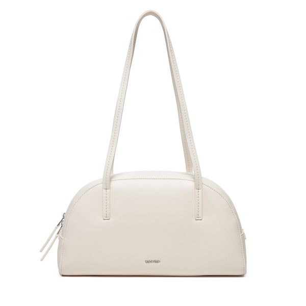 Calvin Klein Ročna torba Calvin Klein Ck Glide Elongated Shoulder Bag K60K612819 Bela