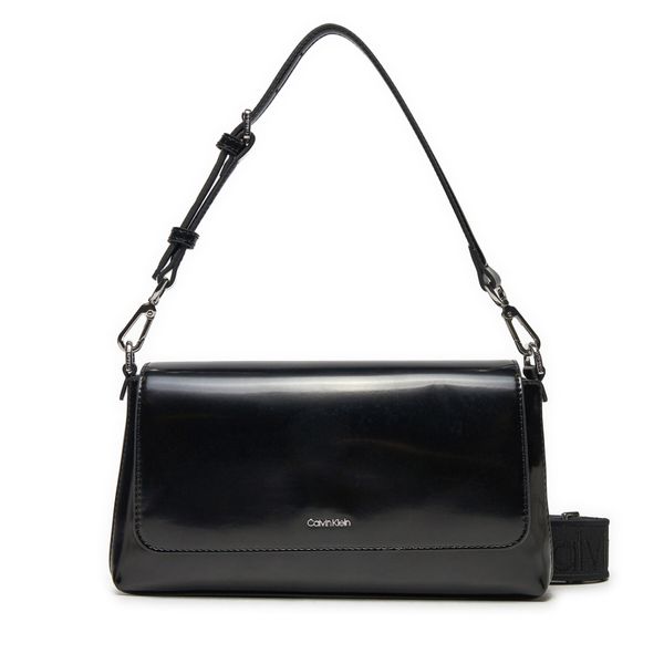 Calvin Klein Ročna torba Calvin Klein Ck Must Conv Shoulder Bag_Shiny K60K612885 Črna