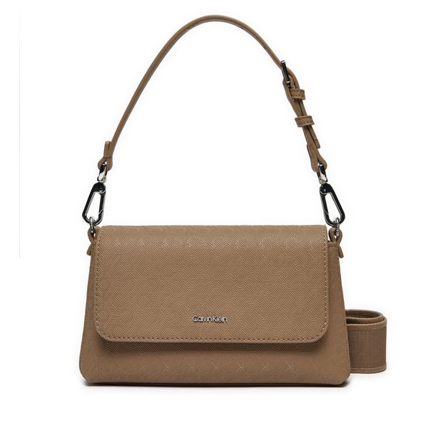 Calvin Klein Ročna torba Calvin Klein Ck Must Dbl Strap Mini Bag_Mono K60K613088 Bež