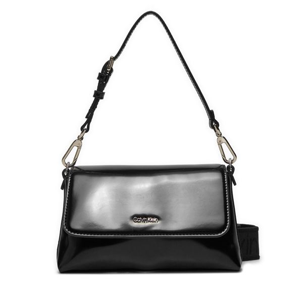 Calvin Klein Ročna torba Calvin Klein Ck Must Dbl Strap Mini Bag_Shiny K60K612772 Črna