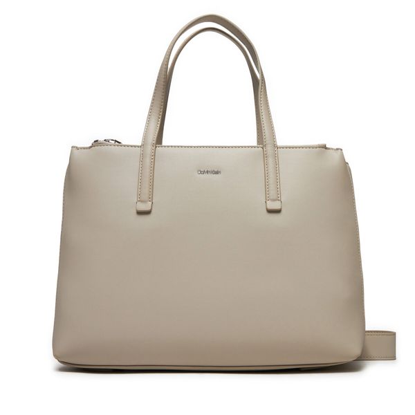 Calvin Klein Ročna torba Calvin Klein Ck Must Medium Tote K60K612279 Bež