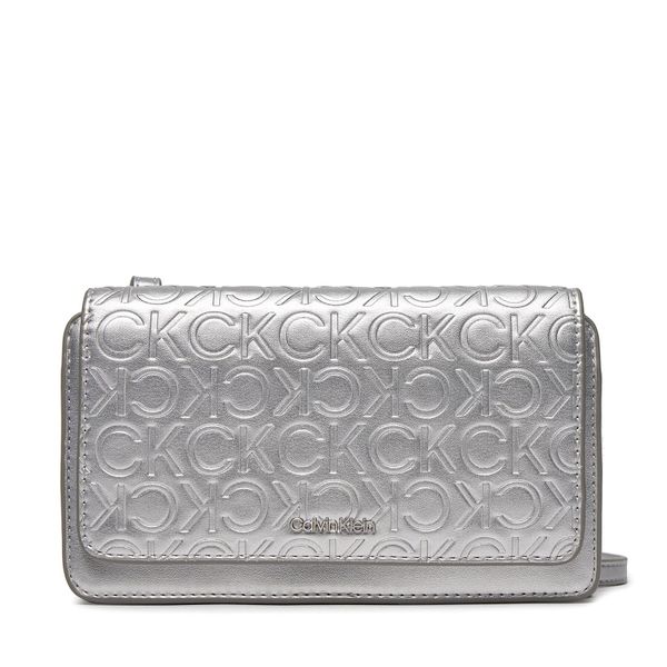 Calvin Klein Ročna torba Calvin Klein Ck Must Mini Bag_Emb K60K611384 Silver Emb/Deb PE6