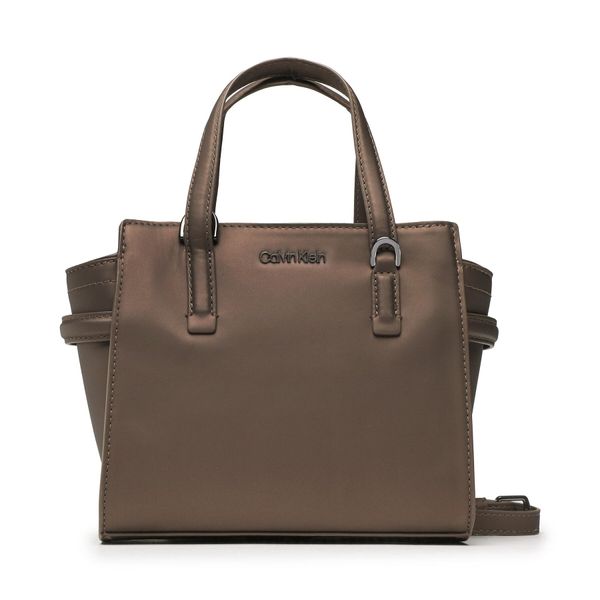 Calvin Klein Ročna torba Calvin Klein Ck Must Mini Tote Rubberized K60K610192 Rjava