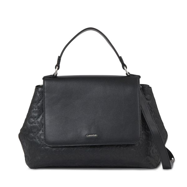 Calvin Klein Ročna torba Calvin Klein Ck Must Top Handle Tote-Emb Mono K60K611285 Ck Black BAX