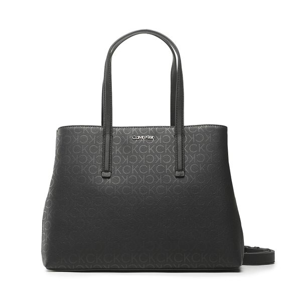 Calvin Klein Ročna torba Calvin Klein Ck Must Tote Md Epi Mono K60K610628 Črna