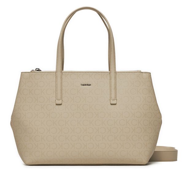 Calvin Klein Ročna torba Calvin Klein Ck Must Tote Md_Epi Mono K60K611758 Siva