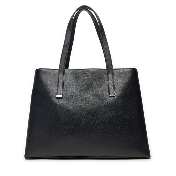 Calvin Klein Ročna torba Calvin Klein Ck Plaque Medium Shopper K60K612782 Črna