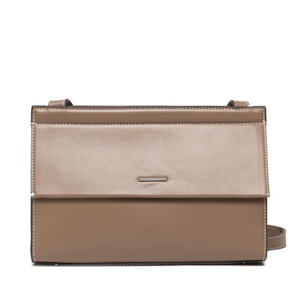 Calvin Klein Ročna torba Calvin Klein Fold Over Shoulder Bag K60K609644 Rjava