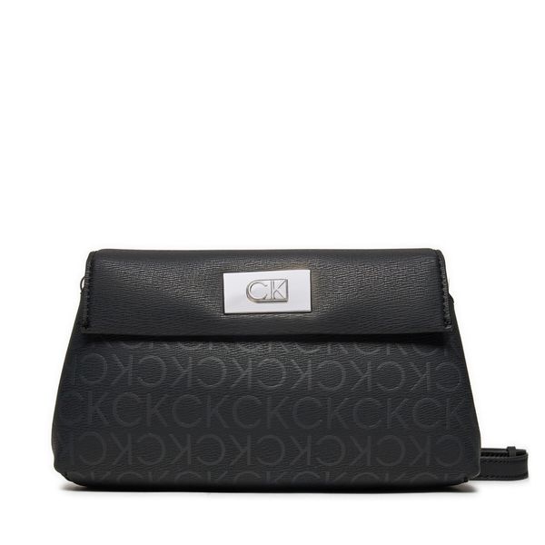 Calvin Klein Ročna torba Calvin Klein Fully Stuffed Flatpack K60K612634 Črna