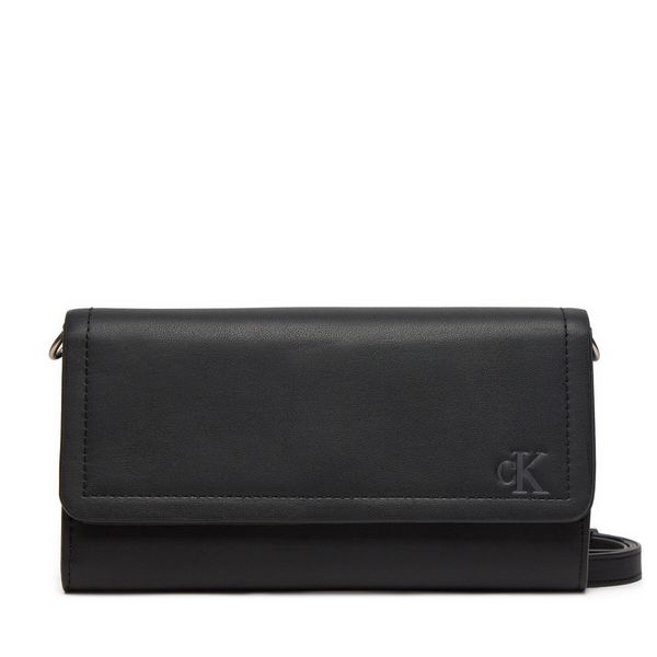 Calvin Klein Jeans Ročna torba Calvin Klein Jeans Block Longfold W/Strap K60K612263 Črna