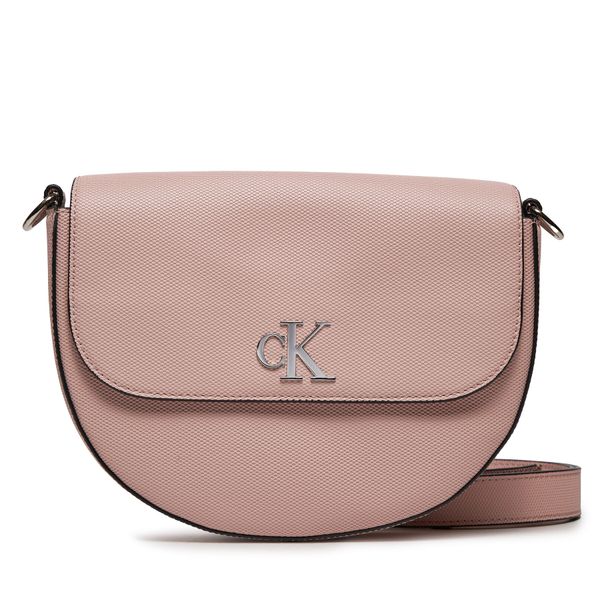 Calvin Klein Jeans Ročna torba Calvin Klein Jeans Minimal Monogram Saddle Bag22 T K60K611961 Roza