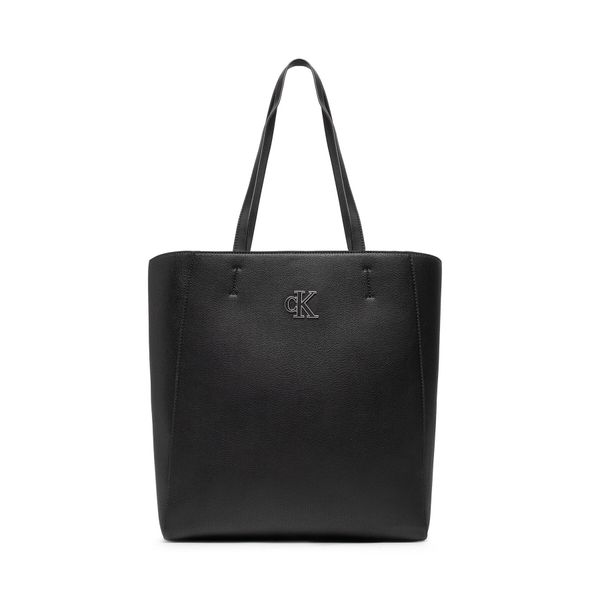 Calvin Klein Jeans Ročna torba Calvin Klein Jeans Minimal Monogram Shopper32 K60K609292 Black BDS