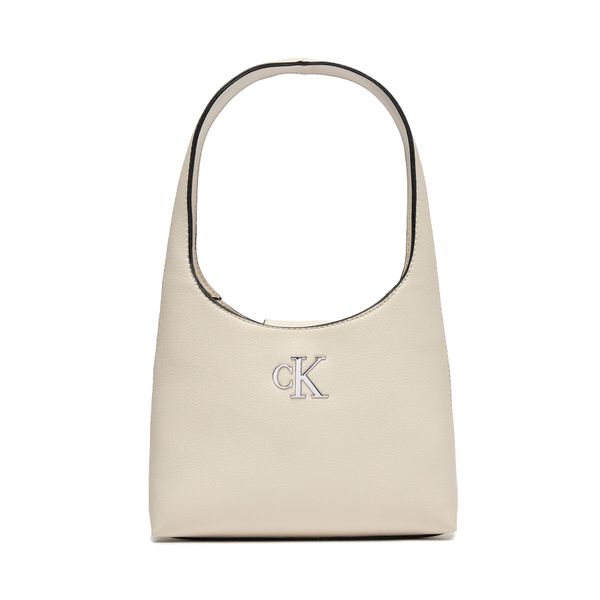 Calvin Klein Jeans Ročna torba Calvin Klein Jeans Minimal Monogram Shoulder Bag K60K610843 Écru