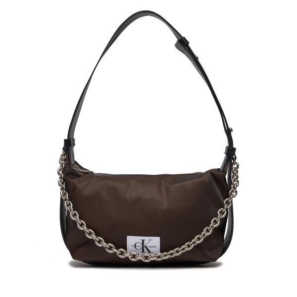 Calvin Klein Jeans Ročna torba Calvin Klein Jeans Nylon Chain Shoulder Bag22 K60K611225 Črna