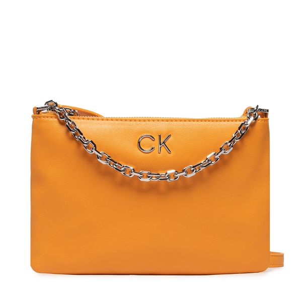 Calvin Klein Jeans Ročna torba Calvin Klein Jeans Re Lock Ew Crossbody W Chain K60K609115 Oranžna