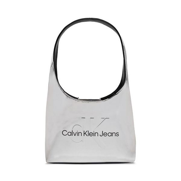 Calvin Klein Jeans Ročna torba Calvin Klein Jeans Sculpted Arc Shoulderbag22 K60K611860 Srebrna